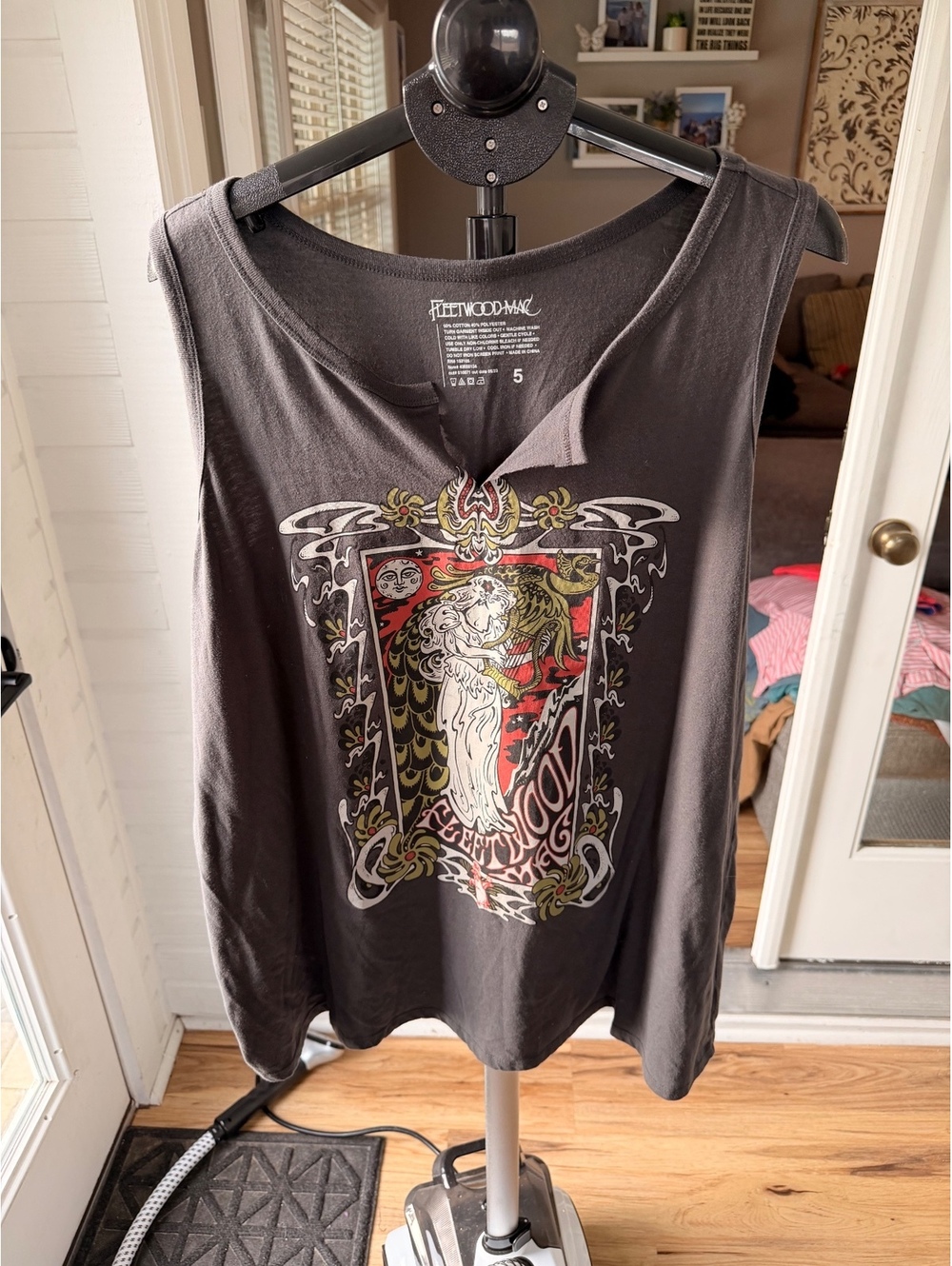Fleetwood Mac Sleeveless Graphic Tank Top Women Size 5 Black